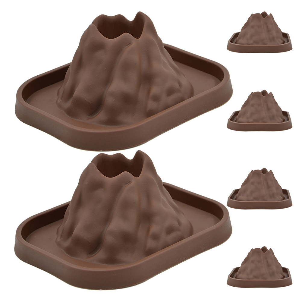 Volcano Experiment Kit - ชุดโมเดลภูเขาไฟ 6 ชิ้นสำหรับการทดลองการปะทุของภูเขาไฟแบบ DIY ชุดอุปกรณ์การเรียนรู้ STEM