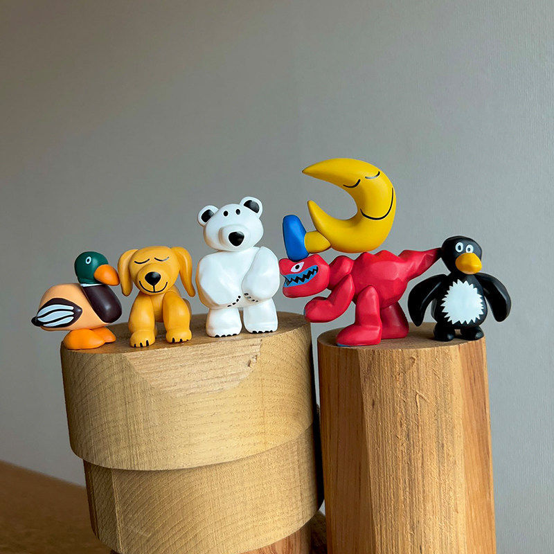 Kids Toys Elephant - สินค้าใหม่ในสต็อก ตุ๊กตาไดโนเสาร์ ดอกไม้ เพนกวิน ช้าง กล่องสุ่ม