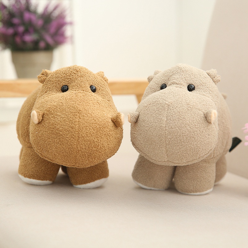 Kids Toys Elephant - Huggable จำลองช้าง Hippo ตุ๊กตาตุ๊กตาของเล่นตุ๊กตาการ์ตูนตุ๊กตาสัตว์ตุ๊กตาบ้านตกแต่งเด็กเด็กวันเกิดคริสต์มาสของขวัญ