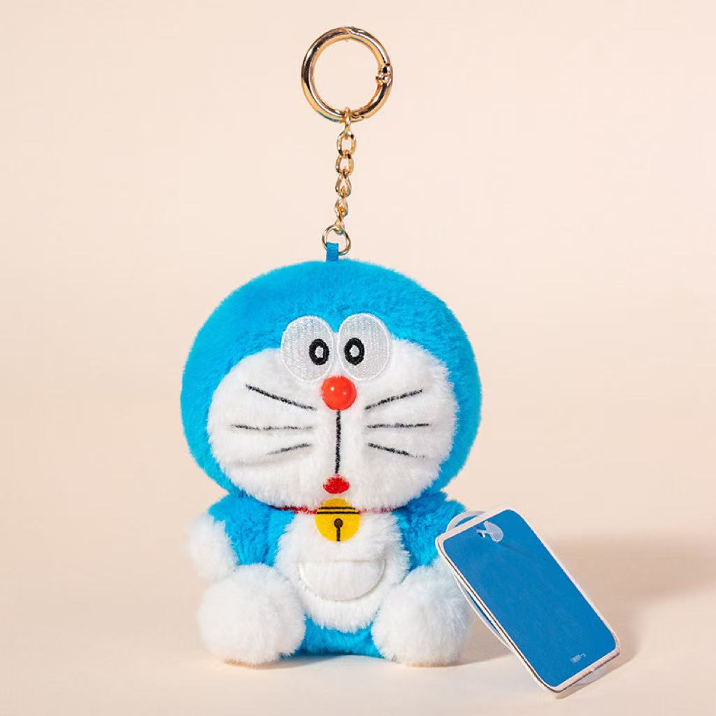 Kids Toys Low Price - พวงกุญแจตุ๊กตาโดราเอมอนรุ่นล่าสุด ขนาด 10 ซม. ของเล่นตุ๊กตาขนนุ่มทำมือ การ์ตูนอนิเมะน่ารัก
