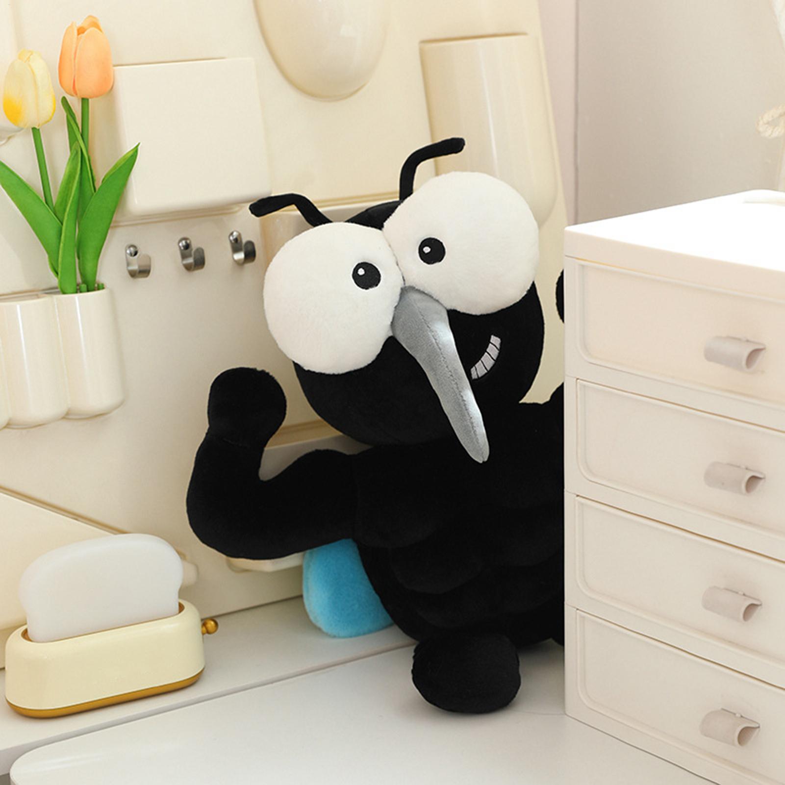 Kids Quirky Toys - ตุ๊กตามоскитขนาด 7.87 นิ้ว ตุ๊กตาแมลงวันกล้ามเนื้อ ของเล่นนุ่มนิ่ม หมอนหนุนนอน