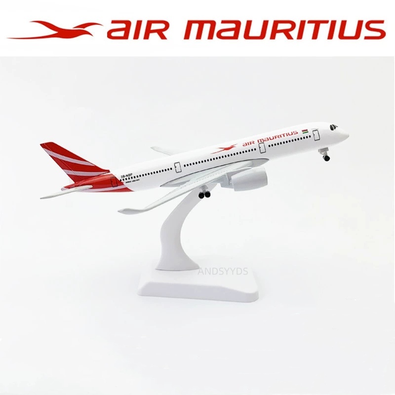 Kids Toys Mauritius - 20 ซม.โลหะผสมของเล่นโมเดลเครื่องบิน A350 มอริเชียสสำหรับเด็กไดคาสท์ผู้ใหญ่สนุกตกแต่งคอลเลกชันของขวัญเด็กชายผู้ชื่นชอบ