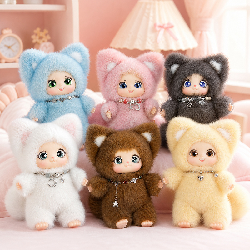 Kids Toys Elephant - ตุ๊กตาจิ้งจอกน้อยน่ารัก ของตกแต่งพวงกุญแจรถยนต์ ของขวัญวันเกิดสุดน่ารักสำหรับคู่รัก