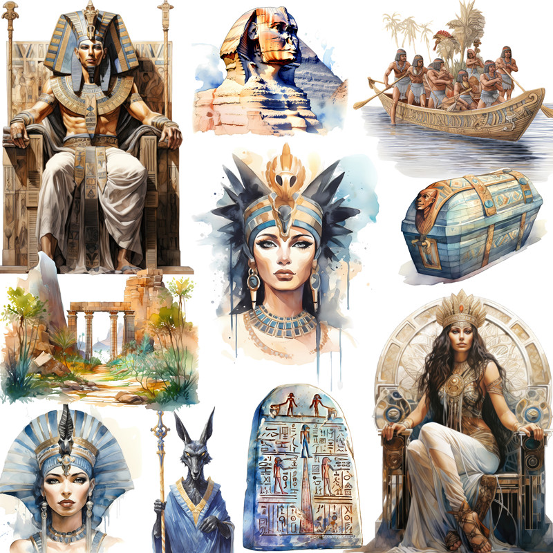 Kids Toys Egypt - งานฝีมือสติกเกอร์อียิปต์โบราณและสมุดติดรูปสติกเกอร์ของเล่นเด็กสติกเกอร์ตกแต่งหนังสือเครื่องเขียนแบบทำมือ
