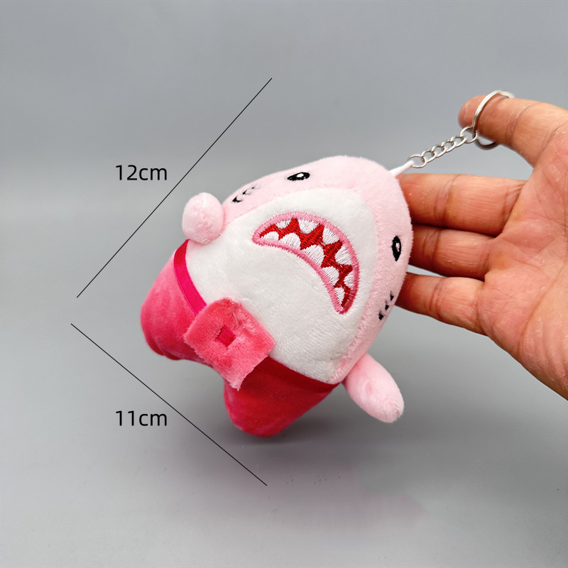 Kids Quirky Toys - พวงกุญแจตุ๊กตาฉลามน่ารัก ของเล่นตุ๊กตาฉลาม ของขวัญพวงกุญแจฉลามแปลกตา จี้พวงกุญแจฉลาม ของตกแต่งกระเป๋า ของเล่นเด็ก