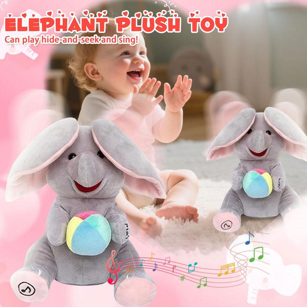 ตุ๊กตาช้างซ่อนแอบตลกๆ ขยับหูได - Kids Toys Elephant บทวิจารณ์และราคา