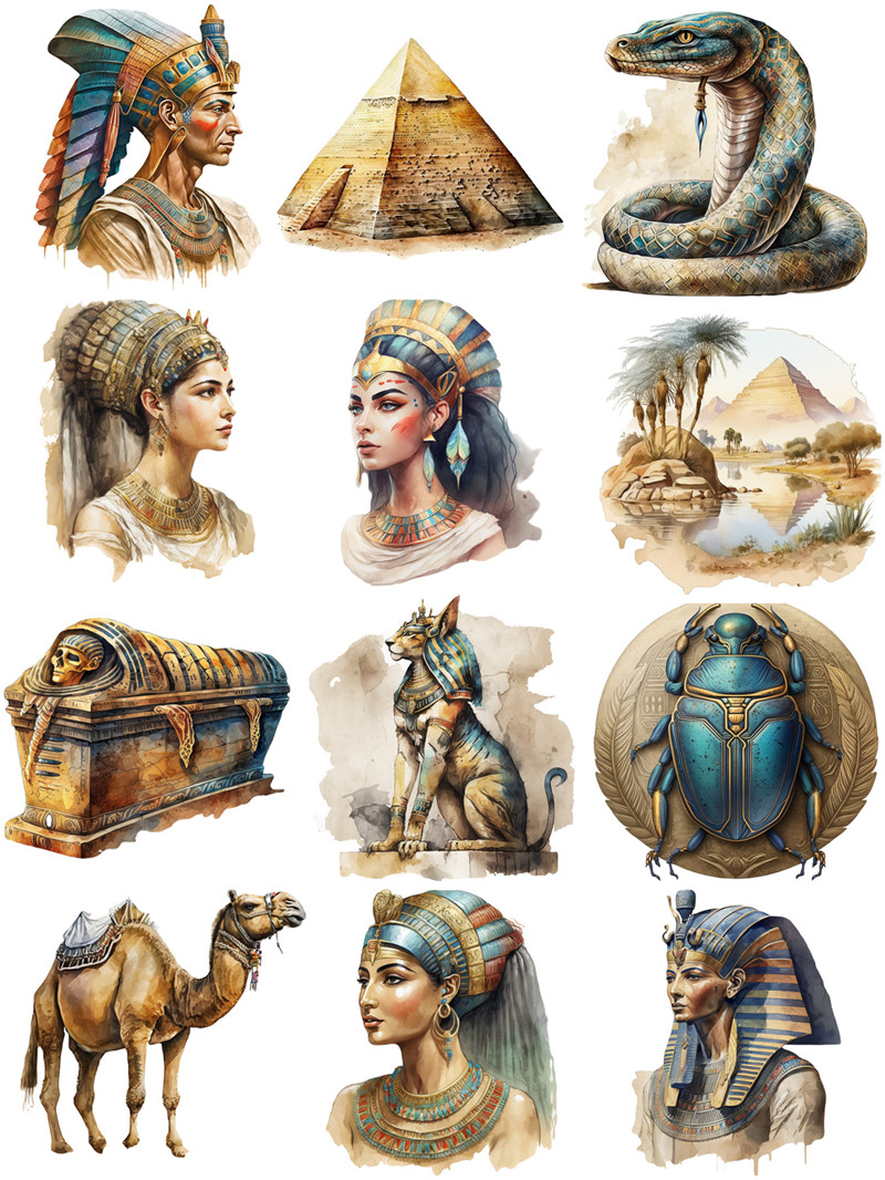 อียิปต์โบราณสติกเกอร์งานฝีมือ  - Kids Toys Egypt บทวิจารณ์และราคา