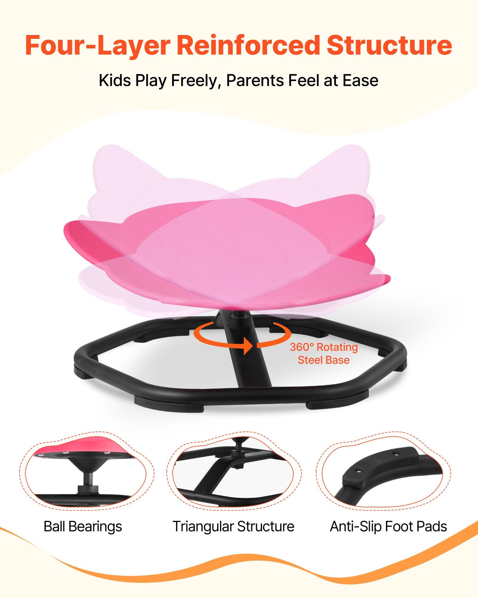 เก้าอี้หมุนสำหรับเด็ก รับน้ำหน - Kids Toys Elephant บทวิจารณ์และราคา
