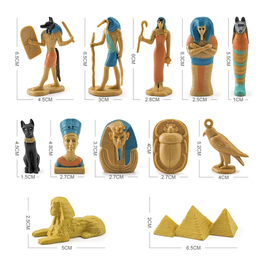Mini Figurine โบราณอียิปต์ Anu - Kids Toys Egypt บทวิจารณ์และราคา