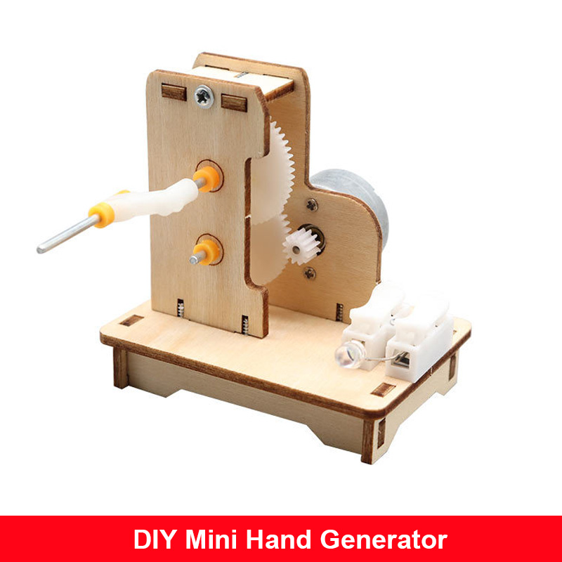 DIY Mini Hand Generator DIY กา - Science Experiment Kit บทวิจารณ์และราคา