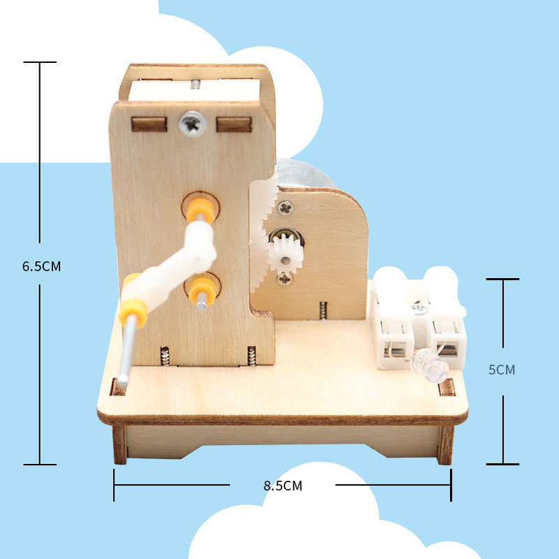 DIY Mini Hand Generator DIY กา - Science Experiment Kit บทวิจารณ์และราคา
