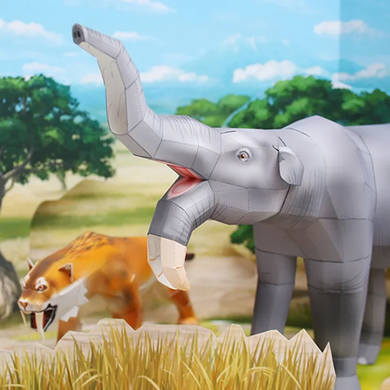 โมเดลกระดาษพับรูปสัตว์ไดโนเสาร - Kids Toys Elephant บทวิจารณ์และราคา