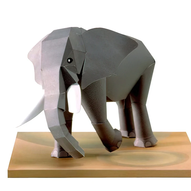 ช้างแอฟริกัน Origami Art Mini  - Kids Toys Elephant บทวิจารณ์และราคา