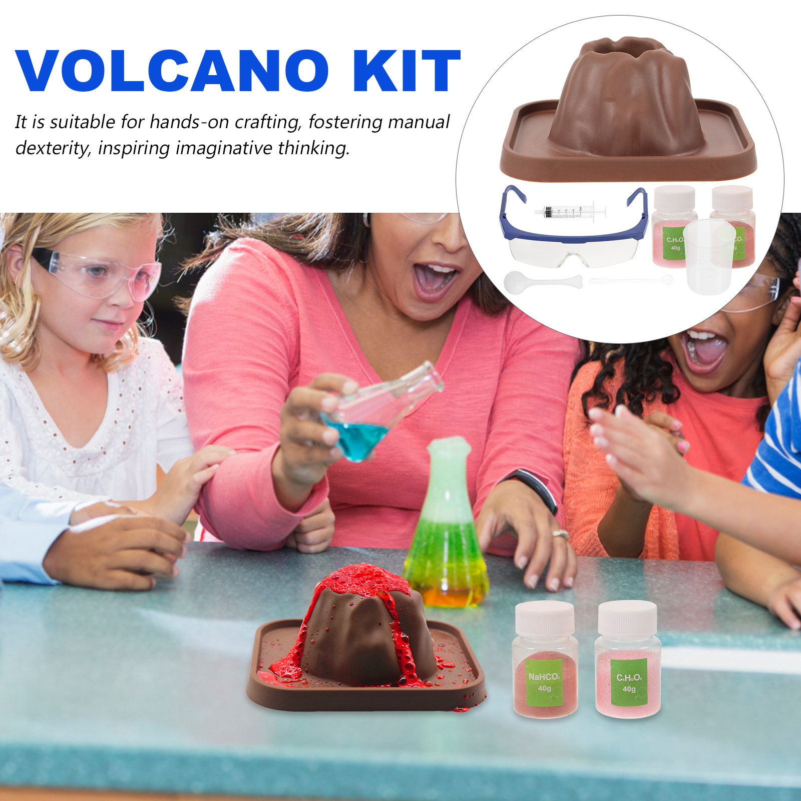 1 ชุดชุดทดลองการระเบิดของภูเขา - Volcano Experiment Kit บทวิจารณ์และราคา