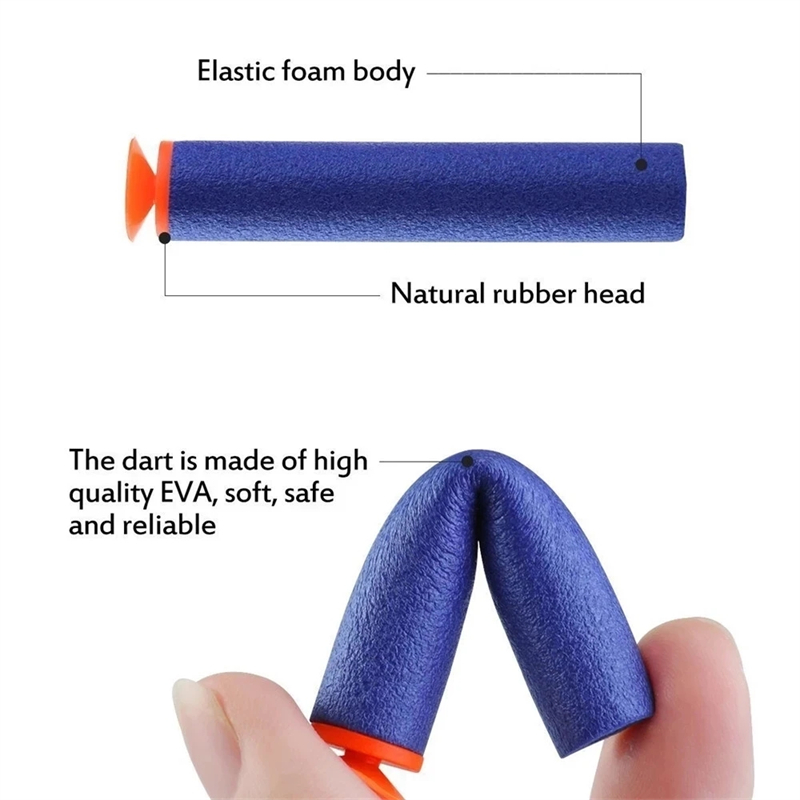 100ชิ้นหัวดูดกระสุนสีฟ้า7.2ซม. - Foam Dart Gun บทวิจารณ์และราคา