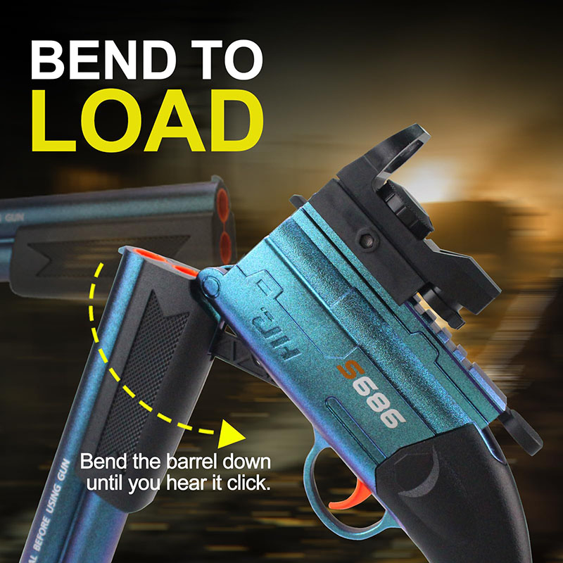 ปืนยิงลูกดอกโฟมแบบสองลำกล้องพร - Foam Dart Gun บทวิจารณ์และราคา
