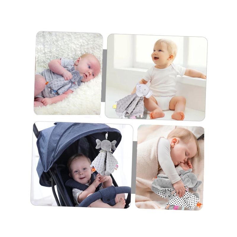 ผ้าห่มปลอบเด็กทารก ผ้าขนหนูนุ่ - Kids Toys Elephant บทวิจารณ์และราคา