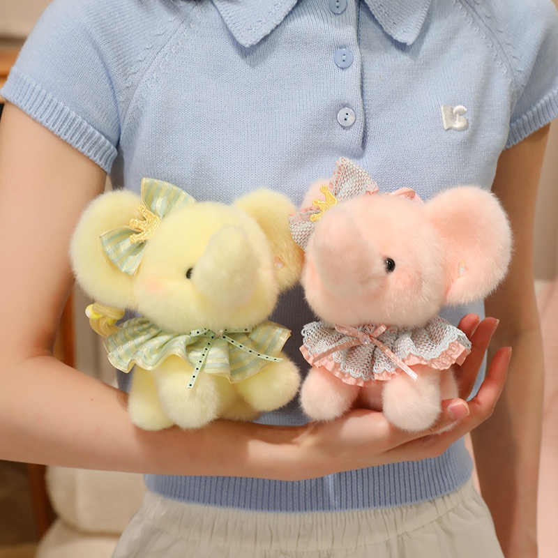 ตุ๊กตาช้างน่ารัก ขนาด 15 ซม. ข - Kids Toys Elephant บทวิจารณ์และราคา